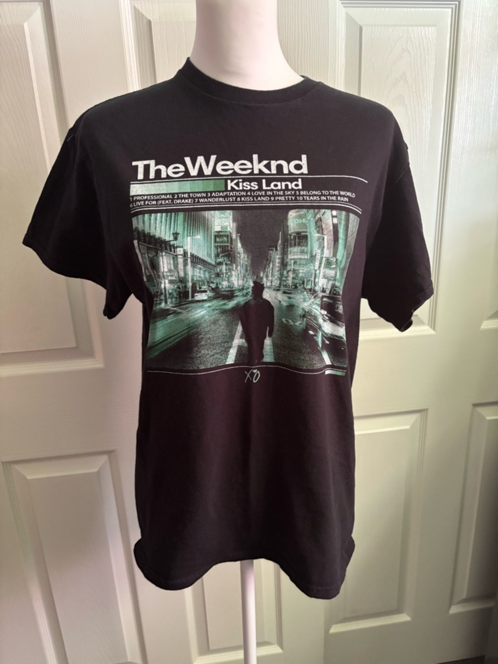100% Cotton The Weeknd Album Kiss Land Black Graphic Tee